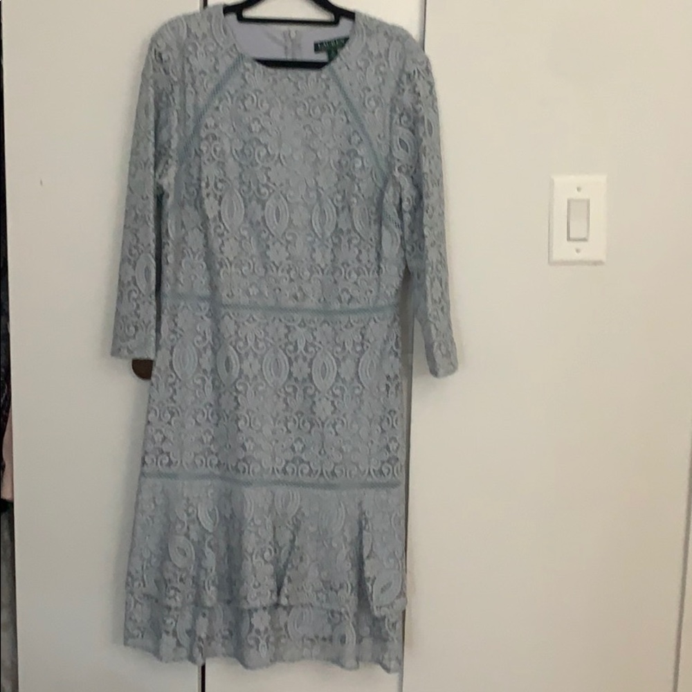 Lauren Ralph Lauren blue lace dress